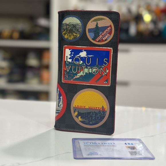 Louis Vuitton Brazza Long Wallet Alps Patches - Rare - Picture 1 of 6